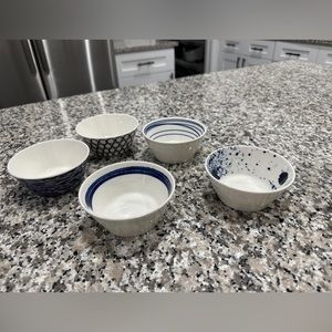 Royal Doulton Pacific Tapas Bowls, 4.3-Inch, Blue